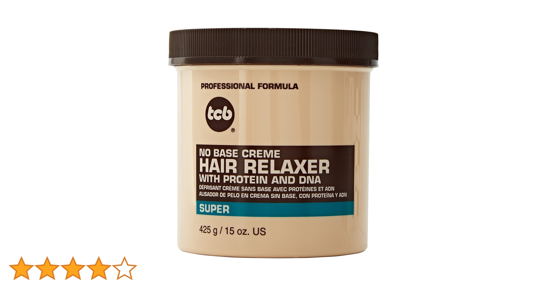 【R&B】Creme Tcb Hair Relaxer No Base Creme 15oz. Super Jar : Amazon.ca